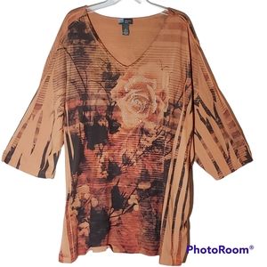 Liz&Me women's 5X squined front pullover top.